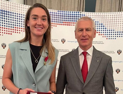 Анастасия Логунова получила медаль ордена «За заслуги перед Отечеством» I степени
